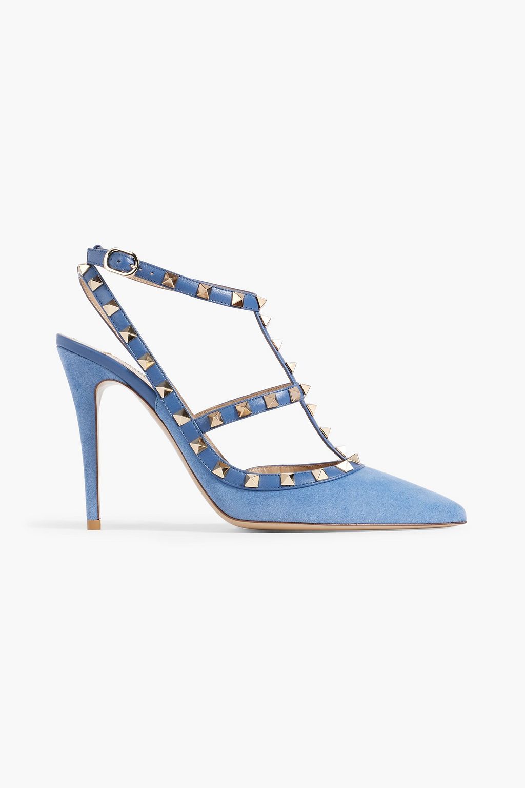 Kyst heroisk Decrement VALENTINO GARAVANI Rockstud leather-trimmed suede pumps | Sale up to 70%  off | THE OUTNET