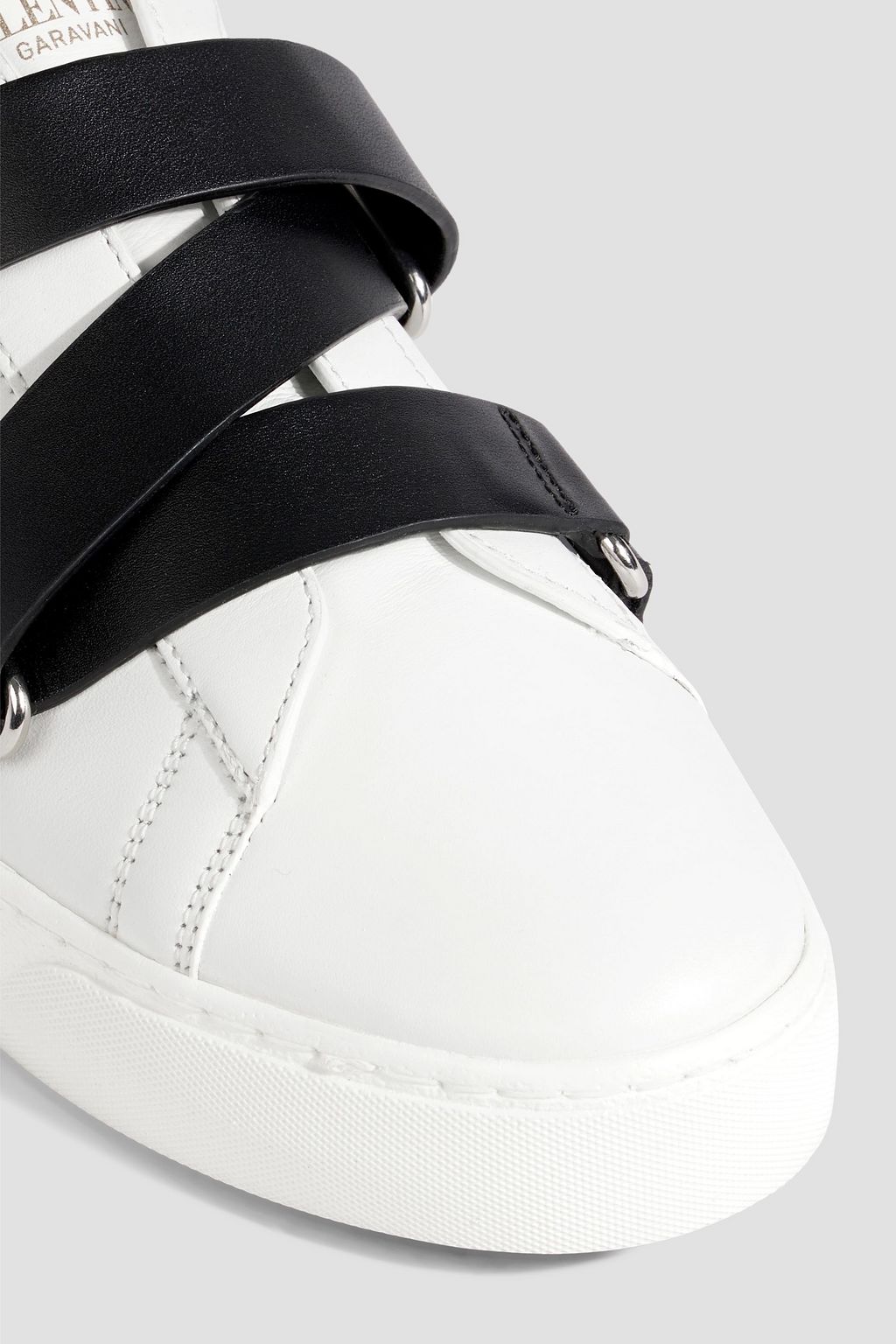 VALENTINO GARAVANI Rock Stud buckled leather sneakers