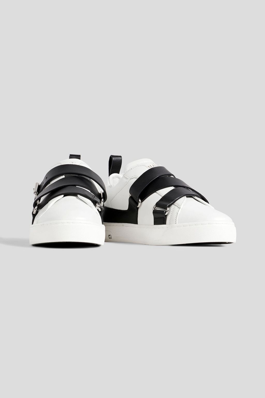 VALENTINO GARAVANI Rock Stud buckled leather sneakers