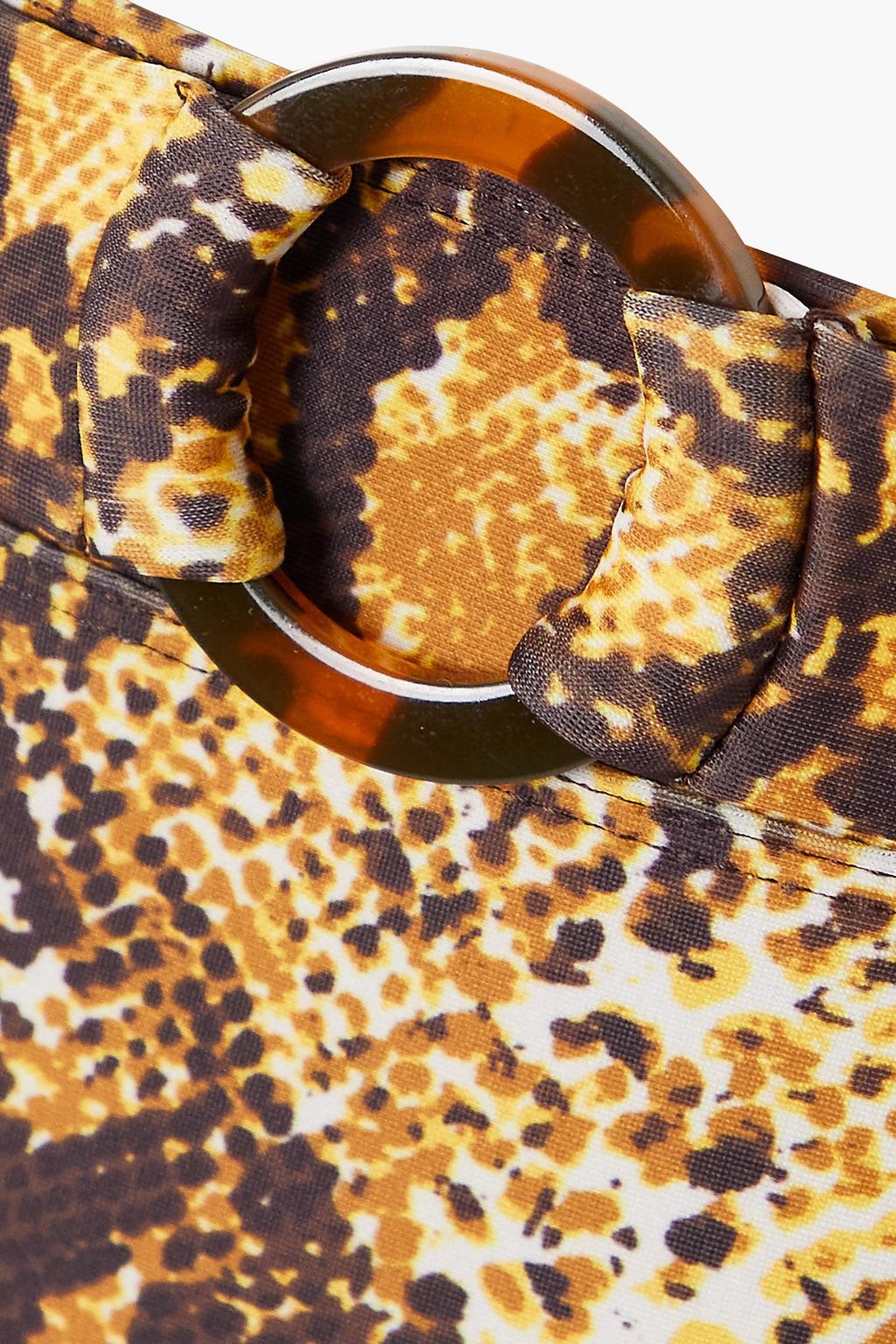 FAITHFULL Goa belted snake-print high-rise bikini briefs