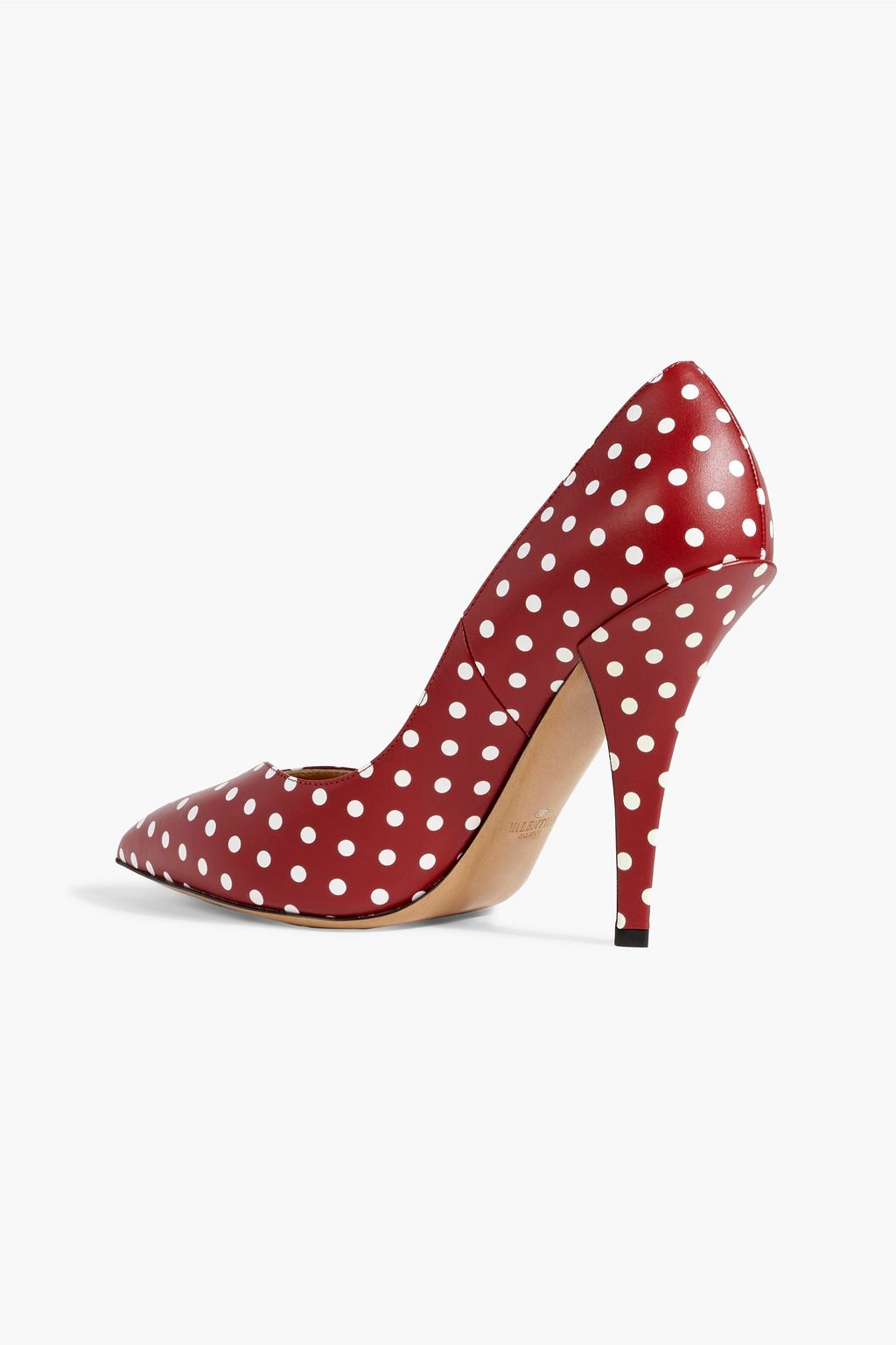 VALENTINO GARAVANI Polka-dot leather pumps