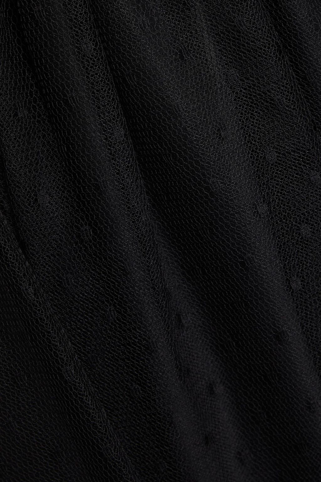 REDVALENTINO Gathered point d'esprit skirt