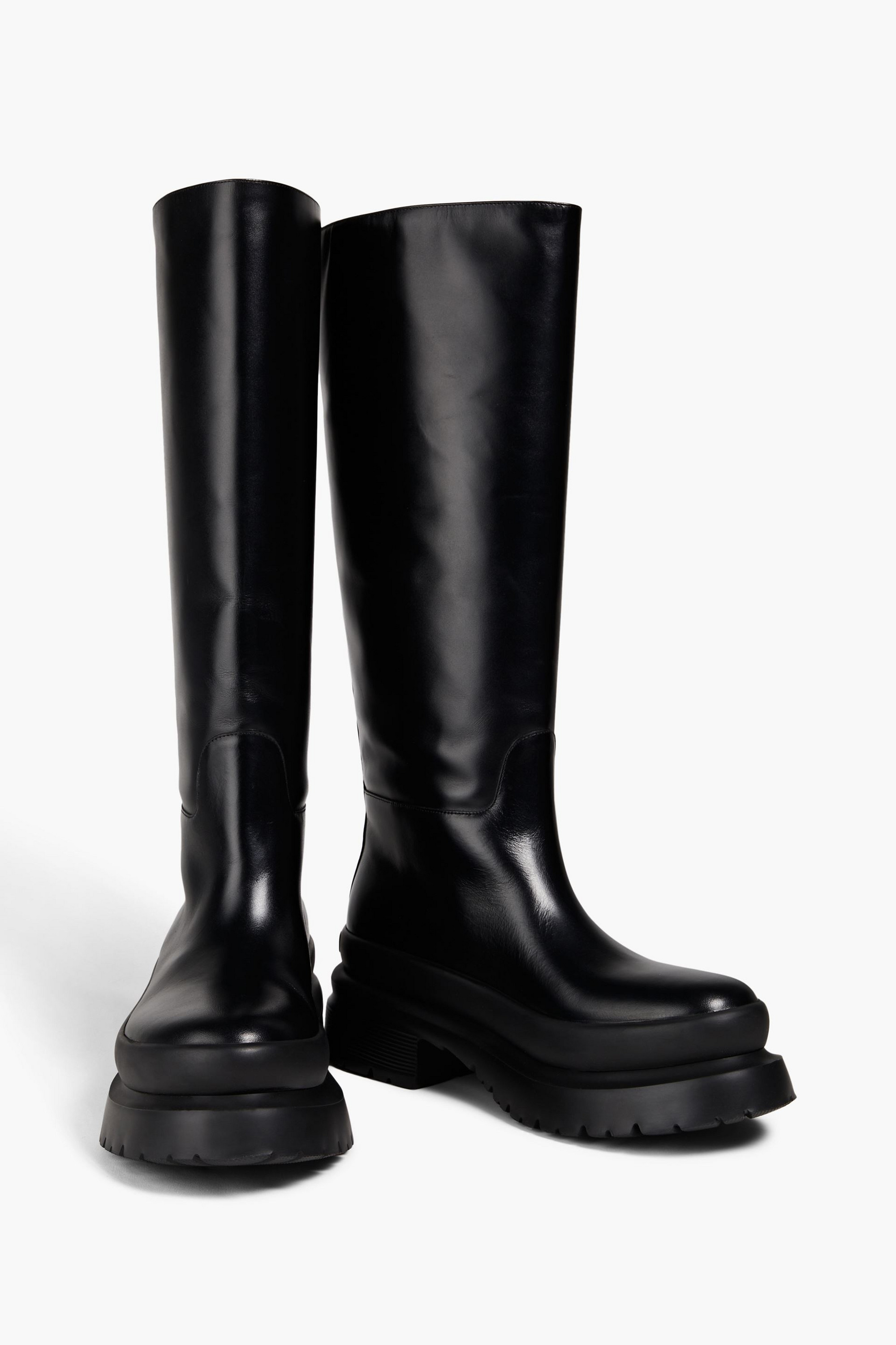 Valentino Garavani - One Stud leather knee boots | Plush