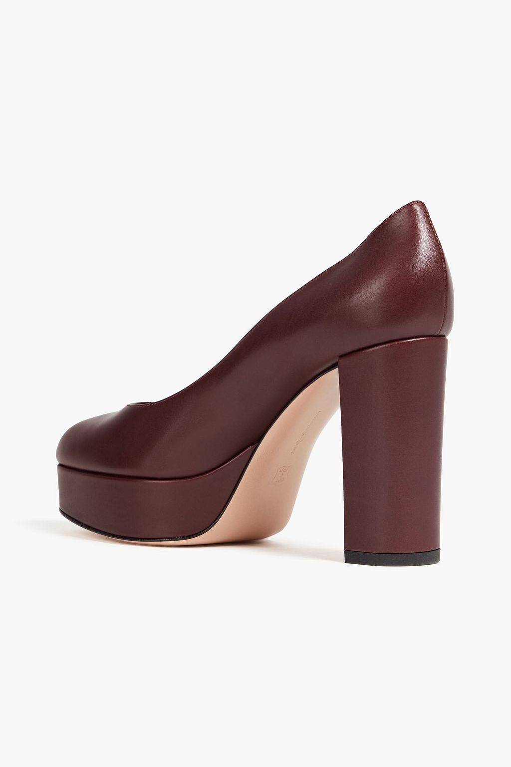 GIANVITO ROSSI Penelope leather platform pumps THE