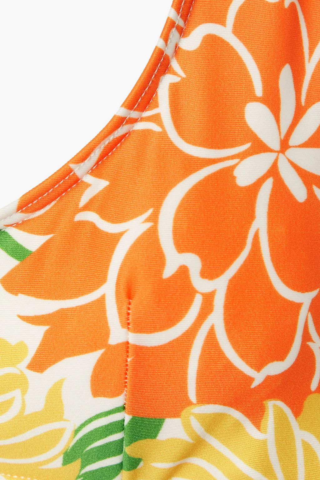 FAITHFULL Fonda floral-print halterneck bikini top