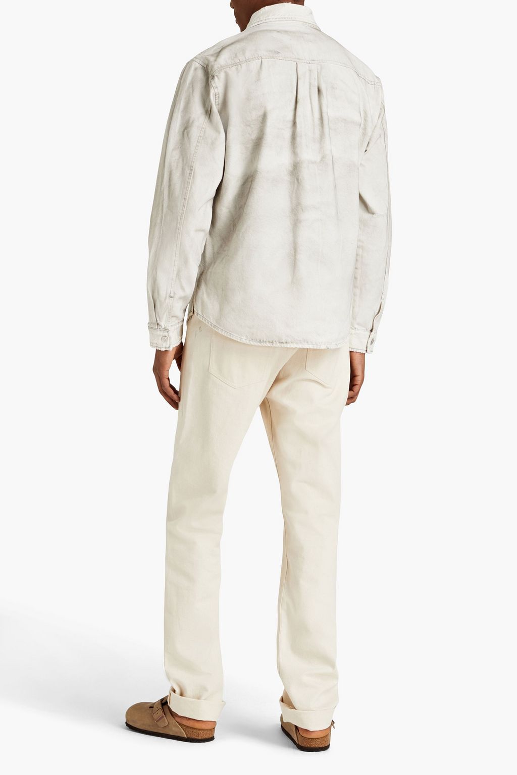 FRAME Calverton distressed denim shirt