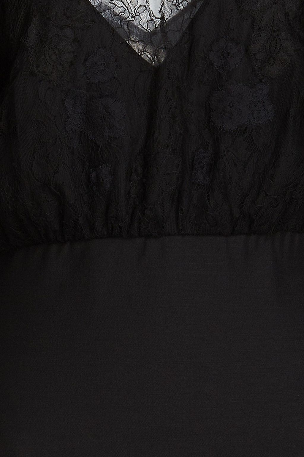 VALENTINO GARAVANI Gathered silk organza-paneled crepe mini dress