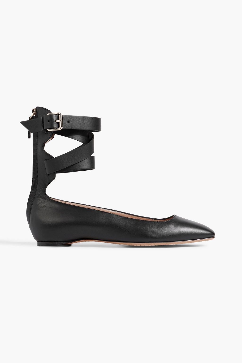 VALENTINO GARAVANI Leather ballet flats | THE OUTNET