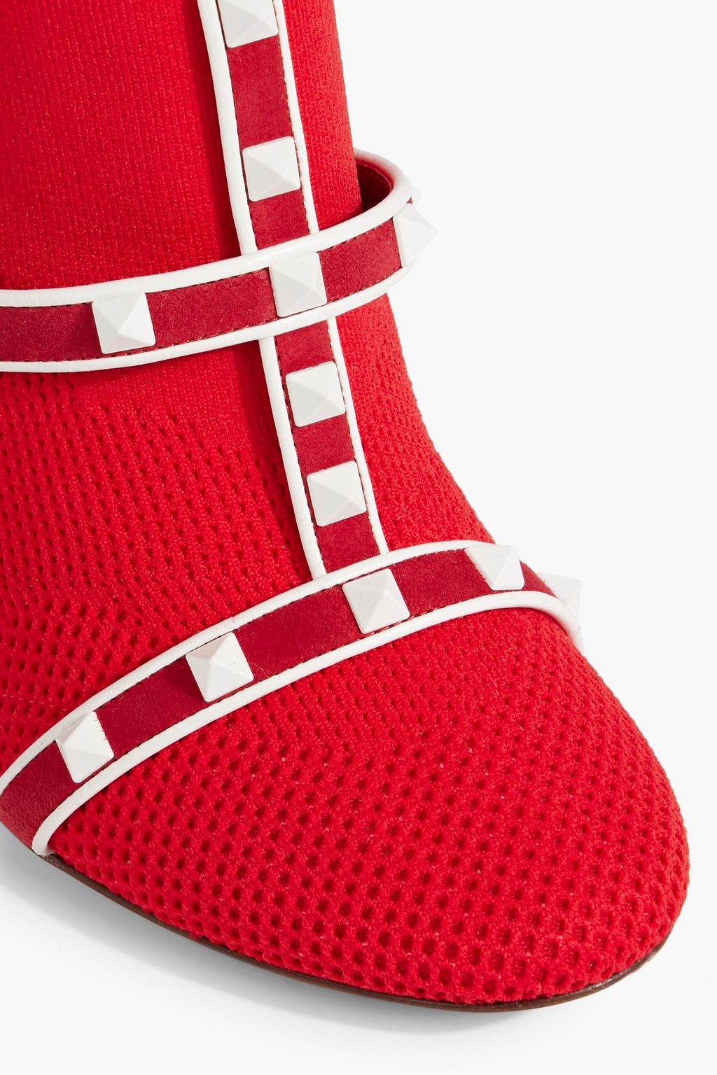 VALENTINO GARAVANI Free Rockstud stretch-knit sock boots
