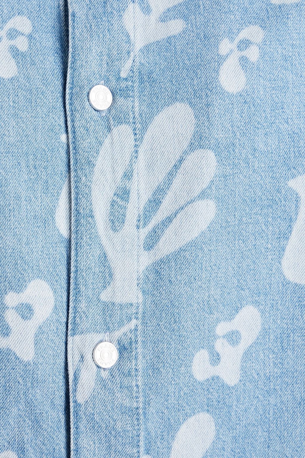 FRAME Printed denim shirt