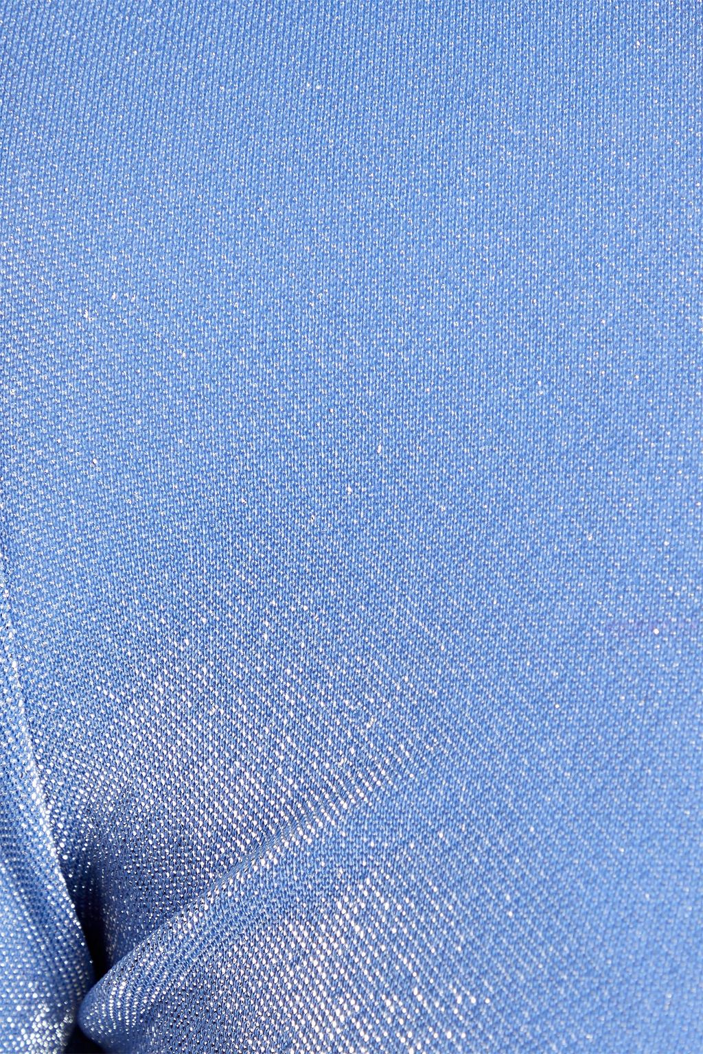 ROTATE BIRGER CHRISTENSEN ストレッチジャージー タートルネックトップス メタリック