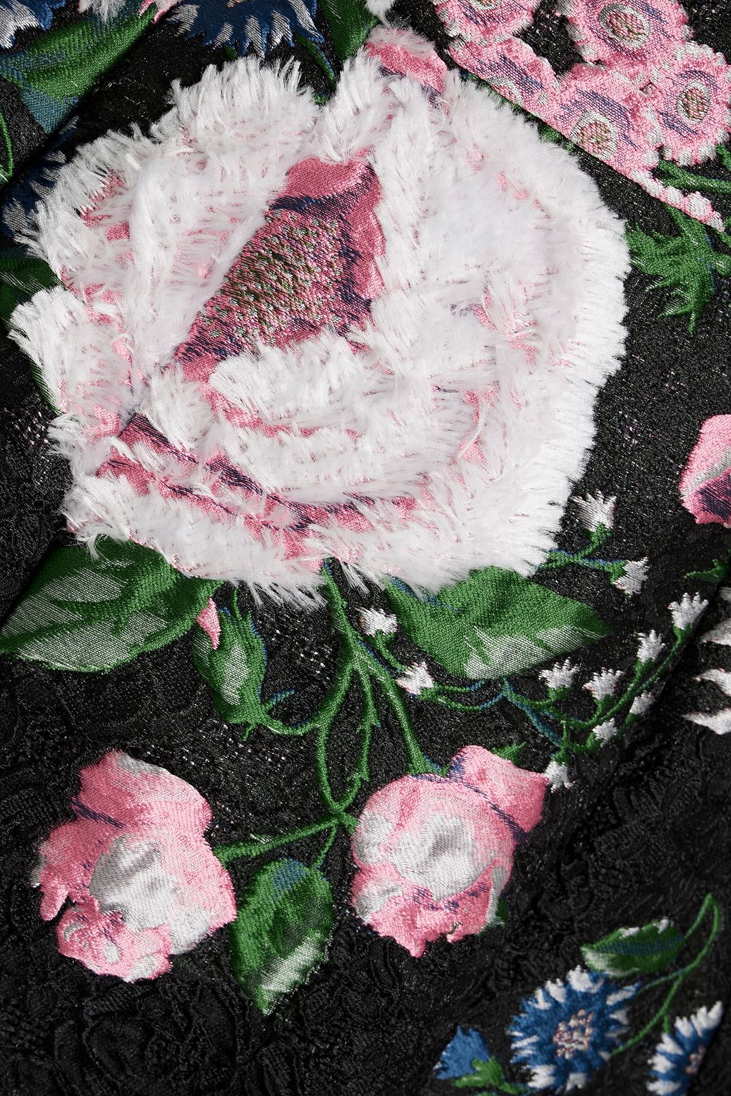 OSCAR DE LA RENTA 자수 장식 필 쿠페 클로케 드레스
