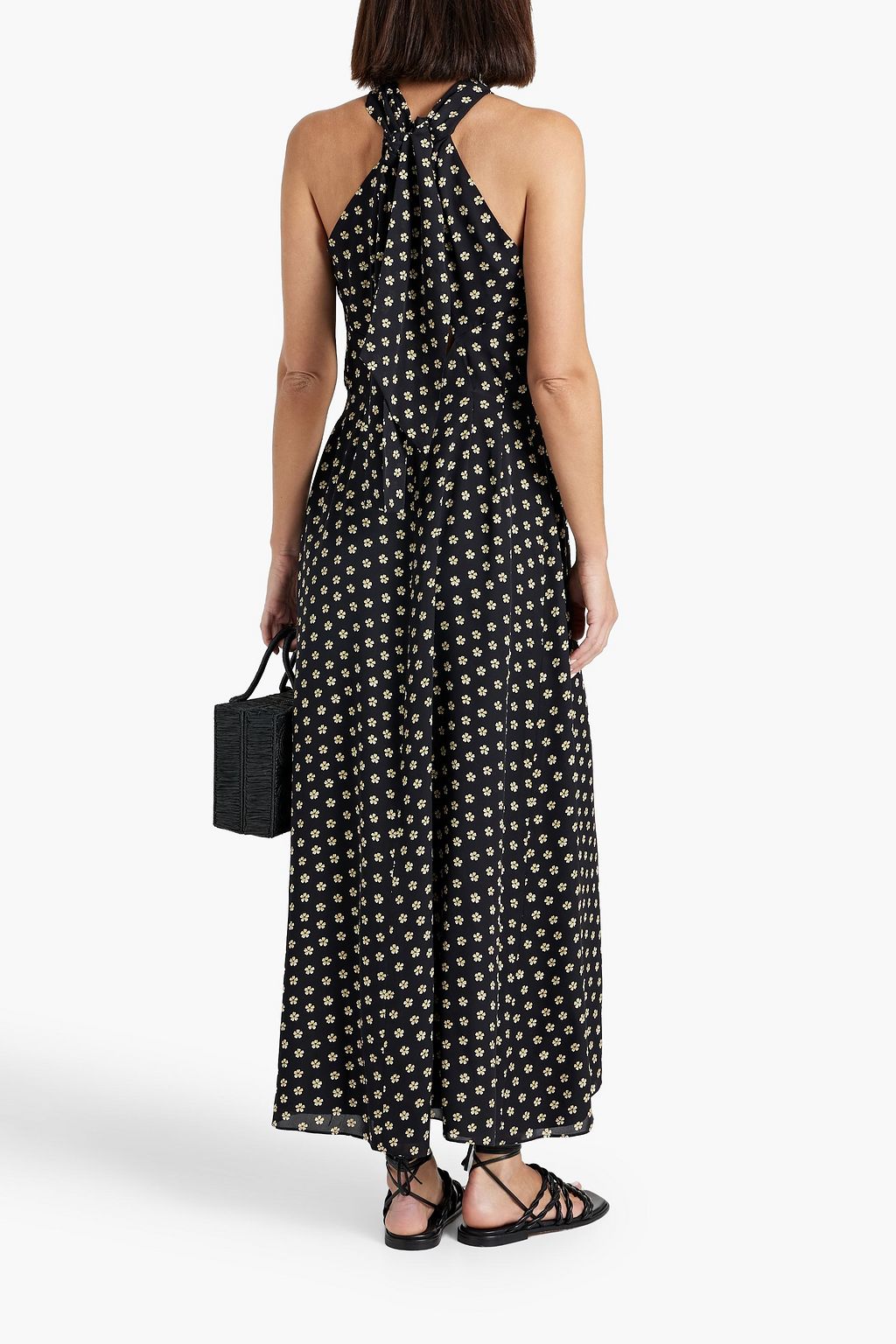 OSCAR DE LA RENTA Floral-print silk-chiffon maxi dress