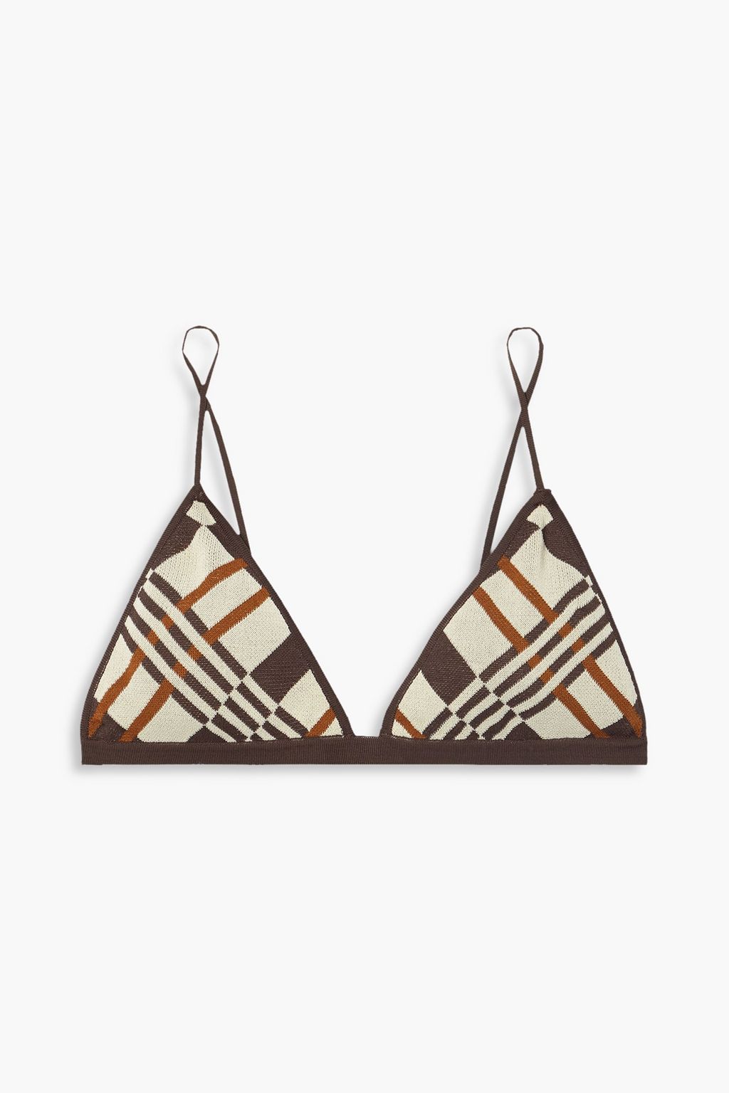 DODO BAR OR حمالة صدر «دار» مثلثة الشكل من نسيج محبوك بنمط جاكار