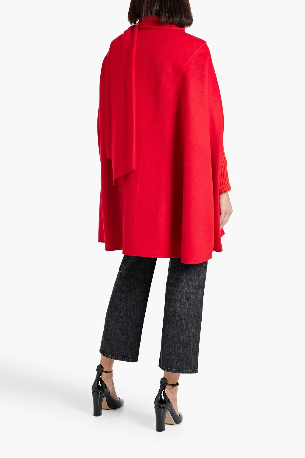 VALENTINO GARAVANI Wool and cashmere-blend felt cape
