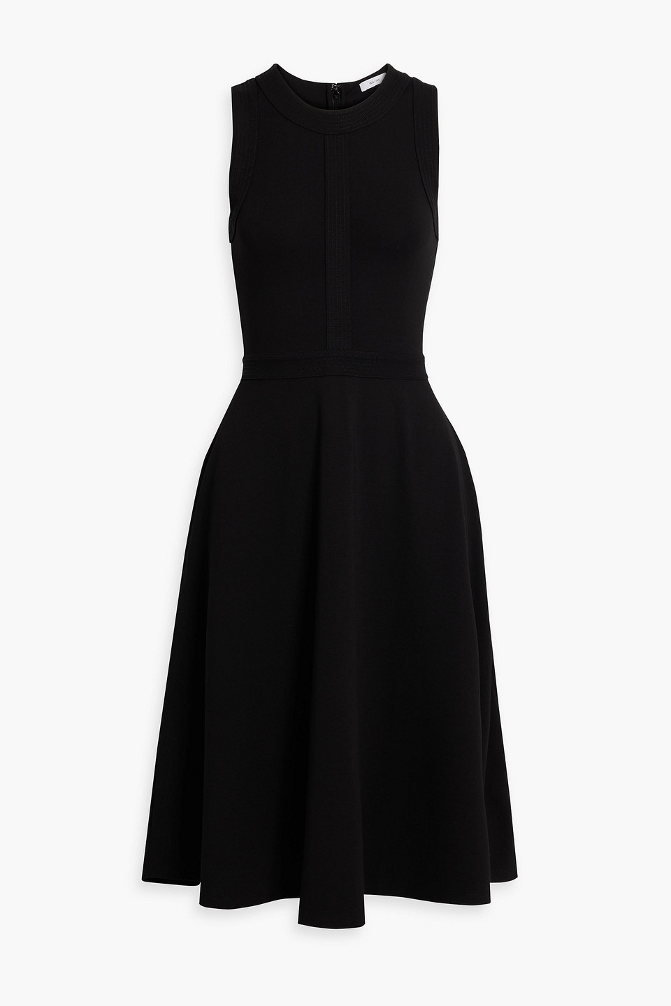 Iris & Ink Diana Jersey Midi Dress In Black