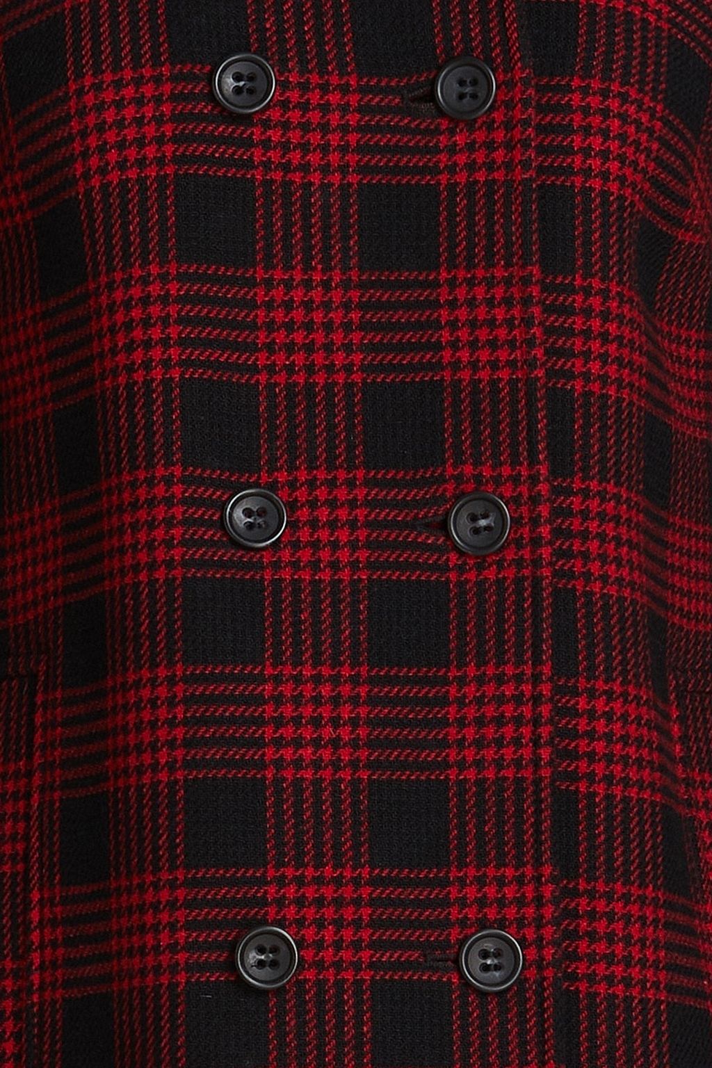 REDVALENTINO Prince of Wales checked tweed coat