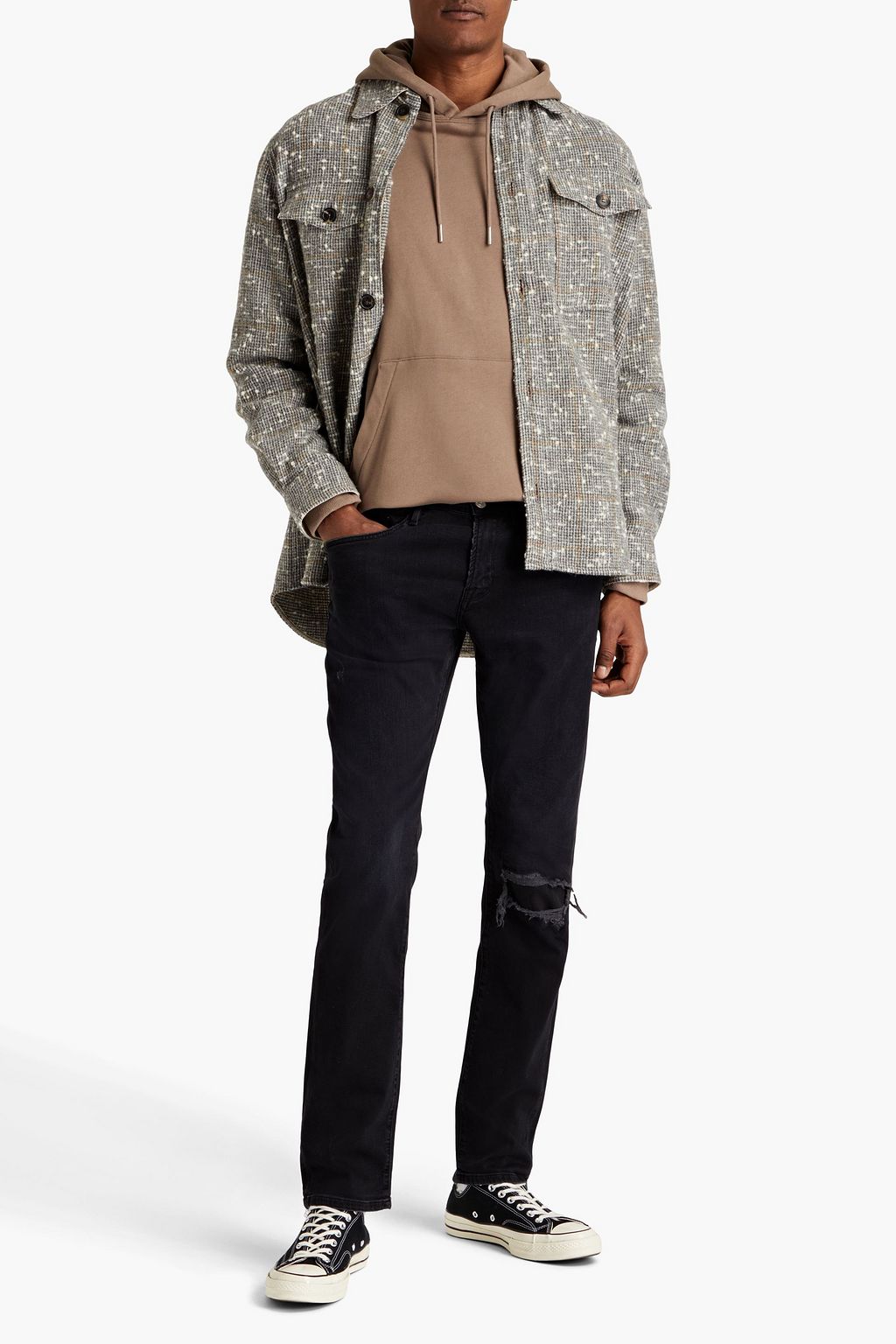 FRAME L'Homme slim-fit distressed denim jeans