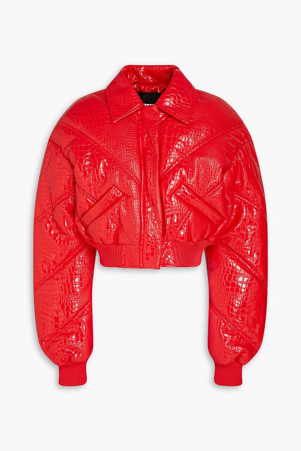 ROTATE BIRGER CHRISTENSEN Sinhy glossed faux croc effect leather