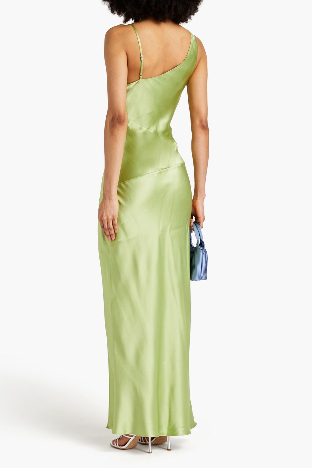 NICHOLAS Draped satin maxi dress