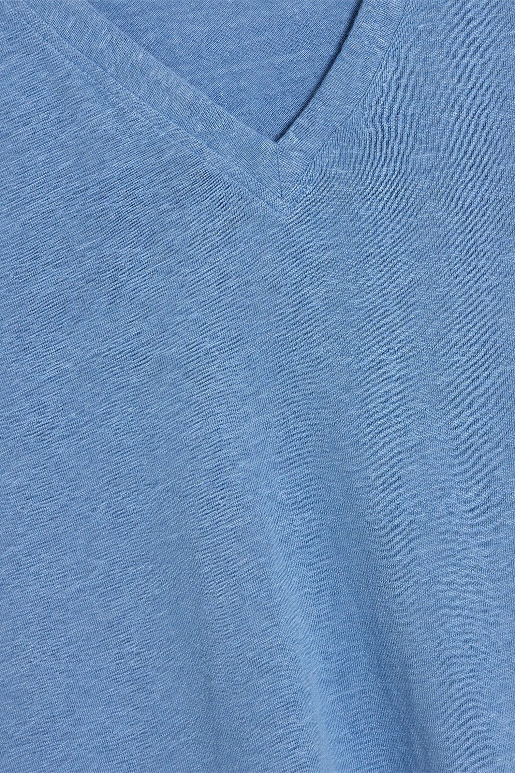 IRIS & INK Thea linen-blend jersey T-shirt