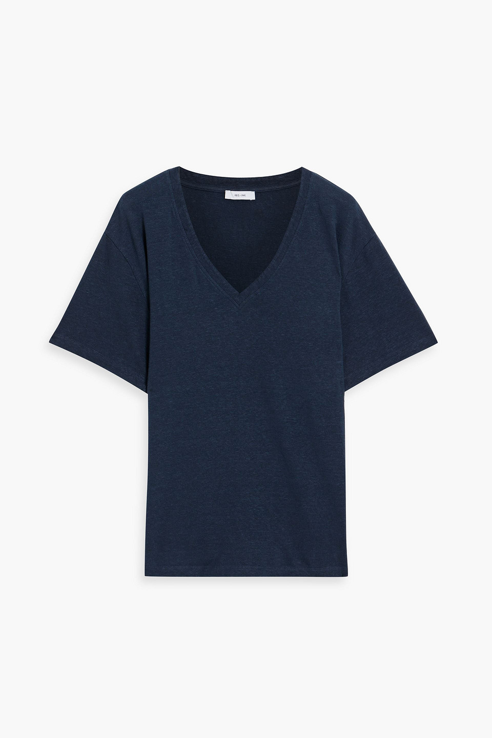 Thea slub linen-blend jersey T-shirt