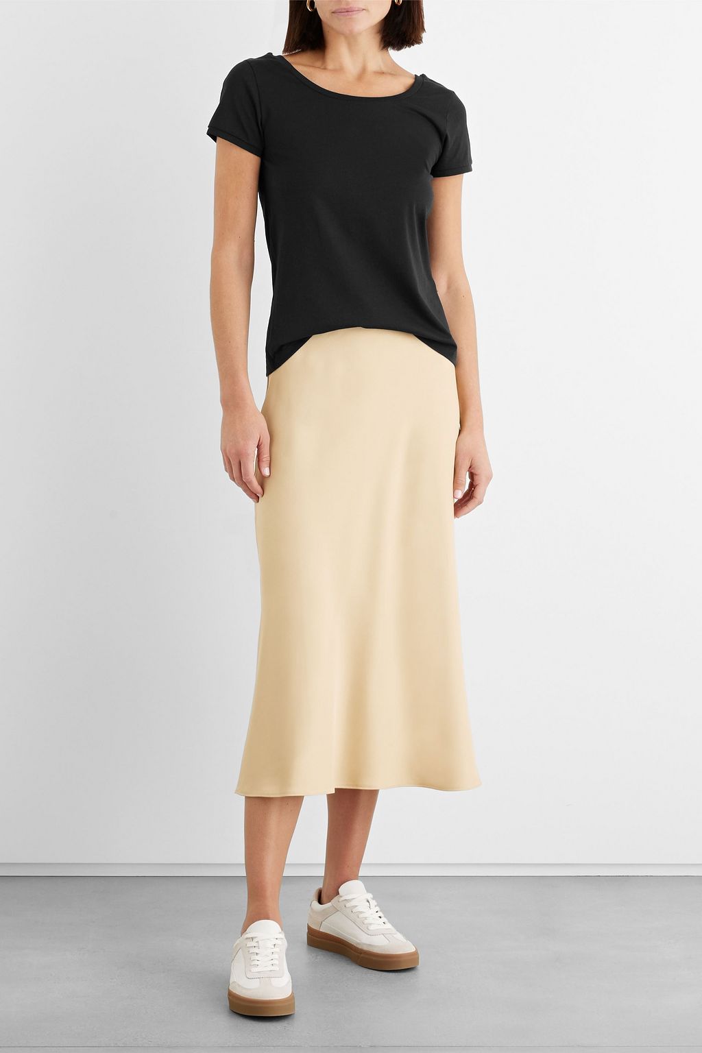 IRIS & INK Thalia Lyocell and cotton-blend jersey T-shirt