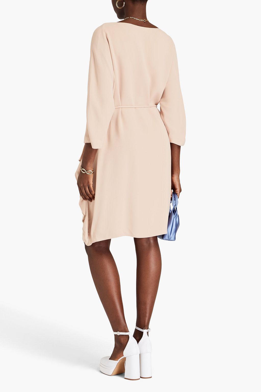 VALENTINO GARAVANI Draped silk dress