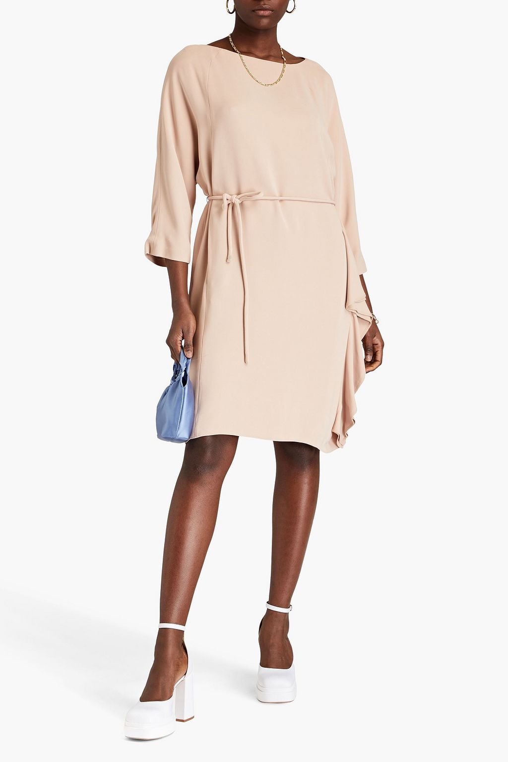 VALENTINO GARAVANI Draped silk dress