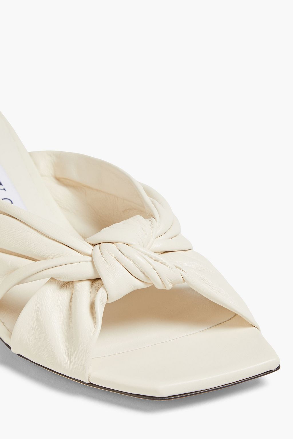 JIMMY CHOO Avenue 50 knotted leather mules