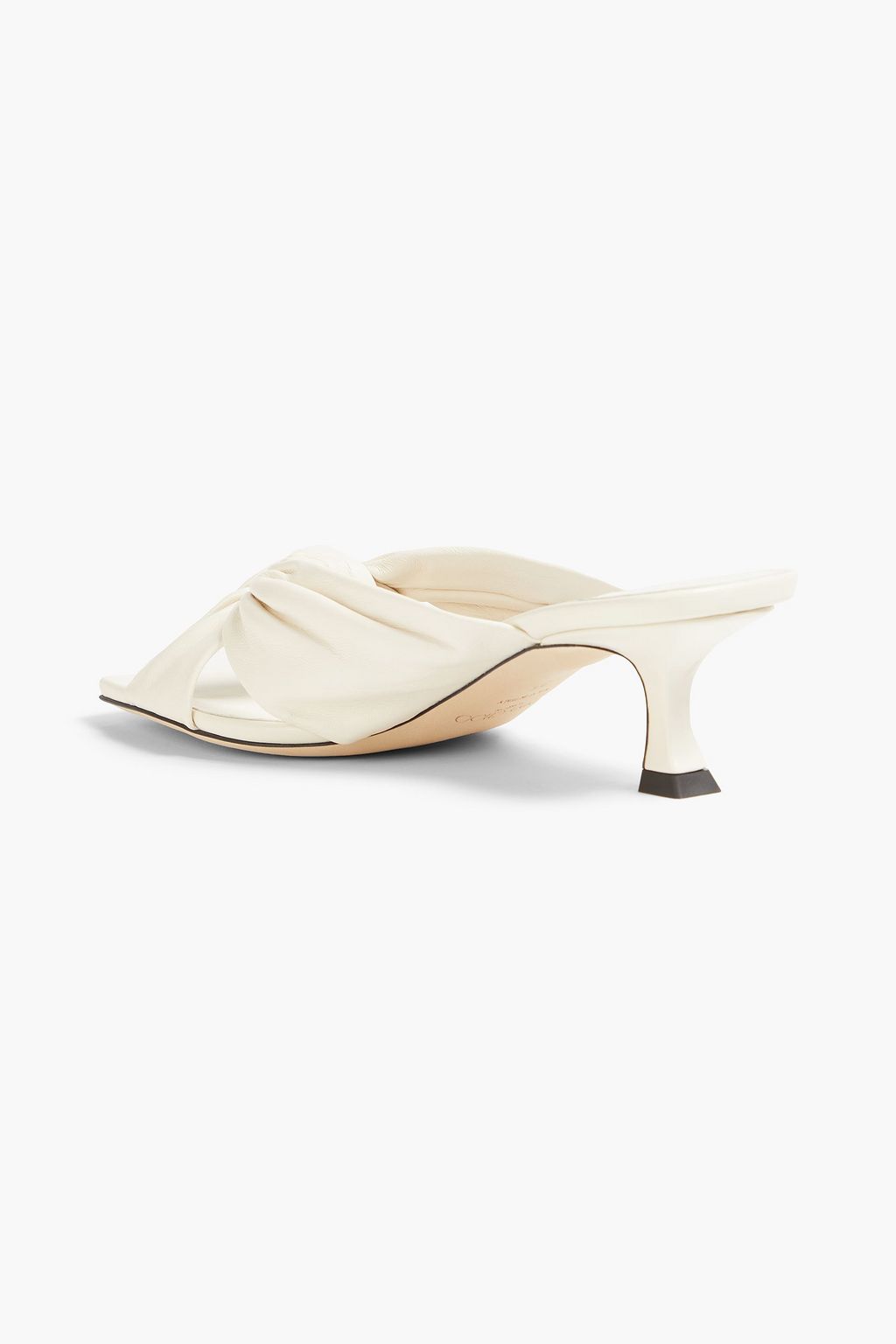 JIMMY CHOO Avenue 50 knotted leather mules