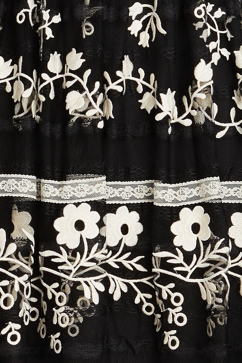 REDVALENTINO Embellished lace mini dress