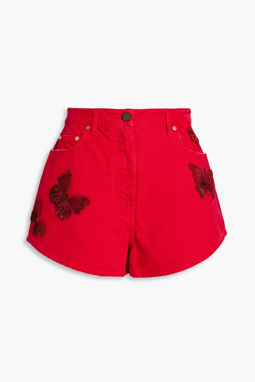 Embellished denim shorts online
