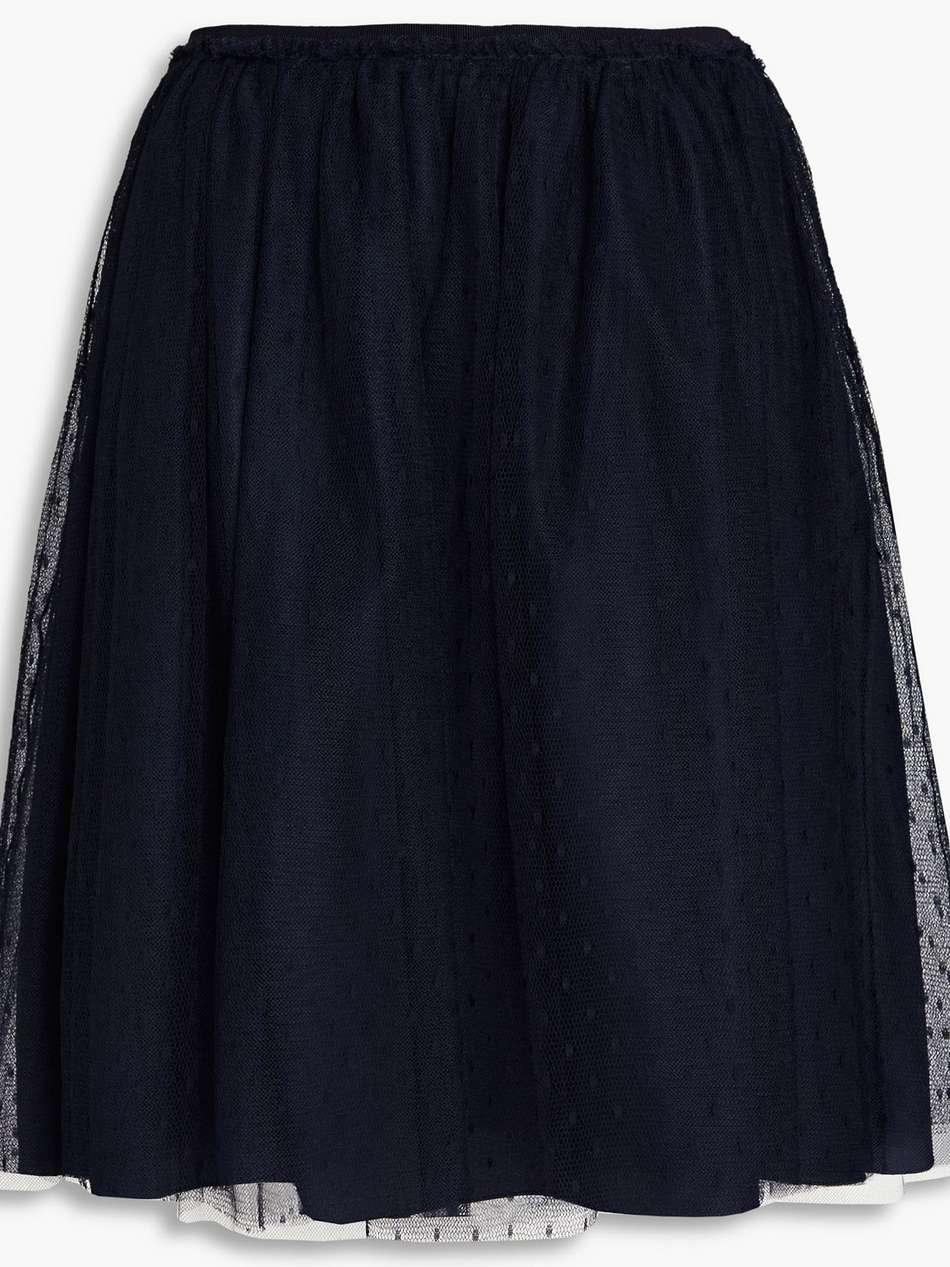gathered point d'esprit skirt
