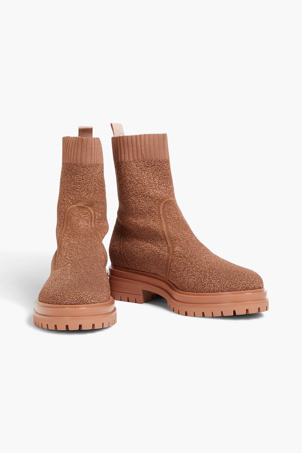 GIANVITO ROSSI Chester stretch-knit Chelsea boots