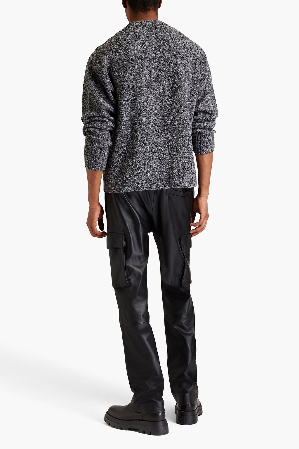 JOHN ELLIOTT Bouclé-knit merino wool-blend sweater