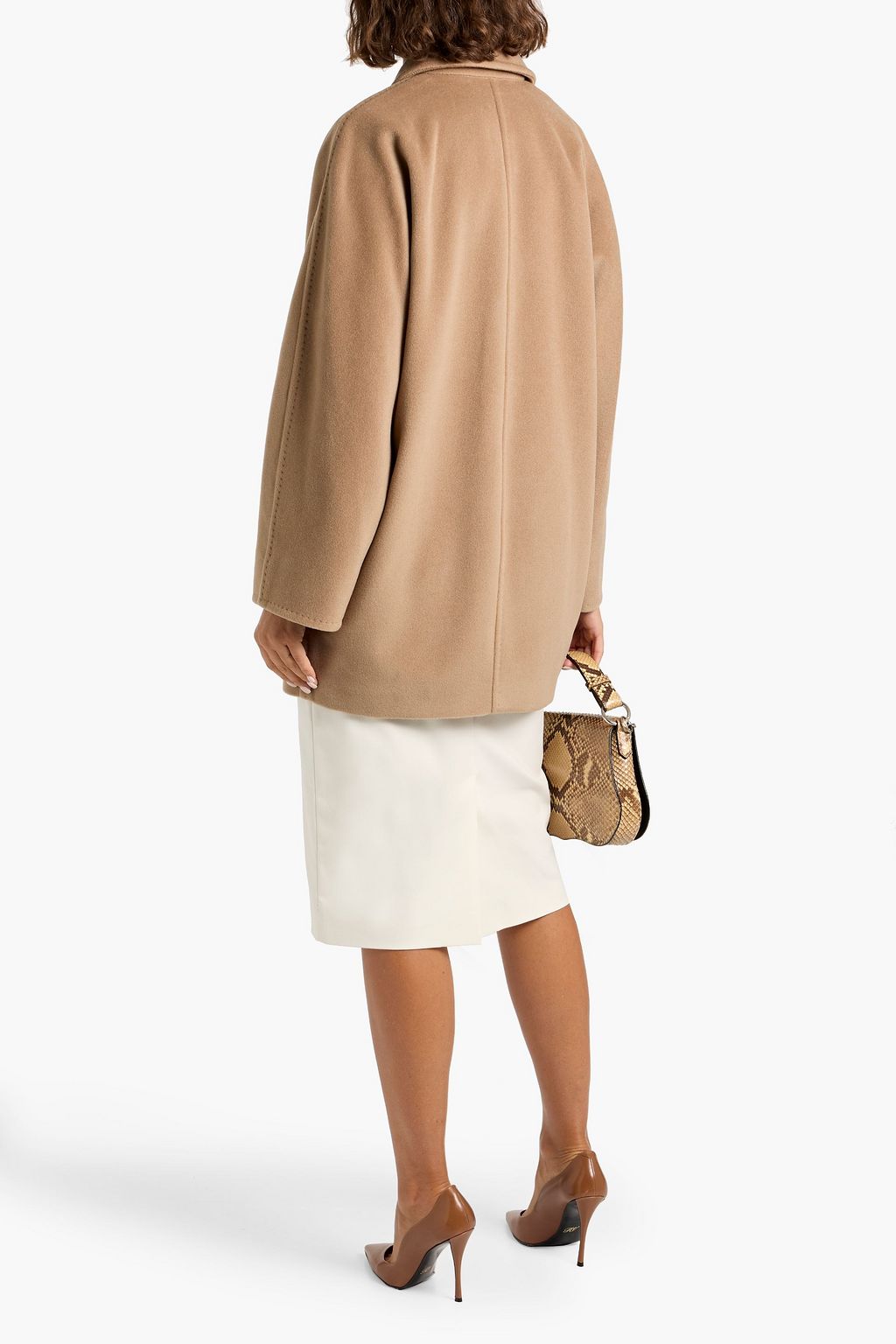 MAX MARA Rebus double-breasted wool and cashmere-blend felt coat
