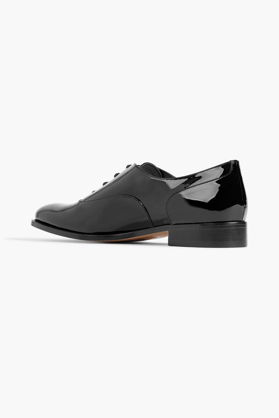 Redv Glossed-leather Brogues In Black