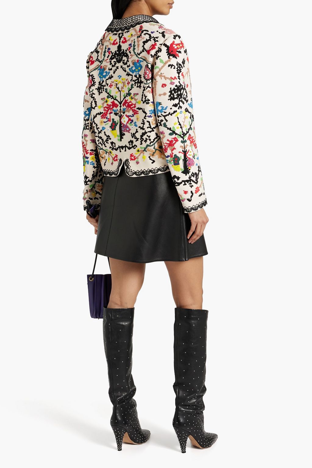 VALENTINO GARAVANI Leather mini skirt