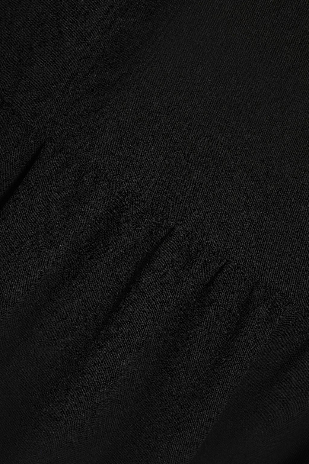 VALENTINO GARAVANI Smocked silk-crepe dress