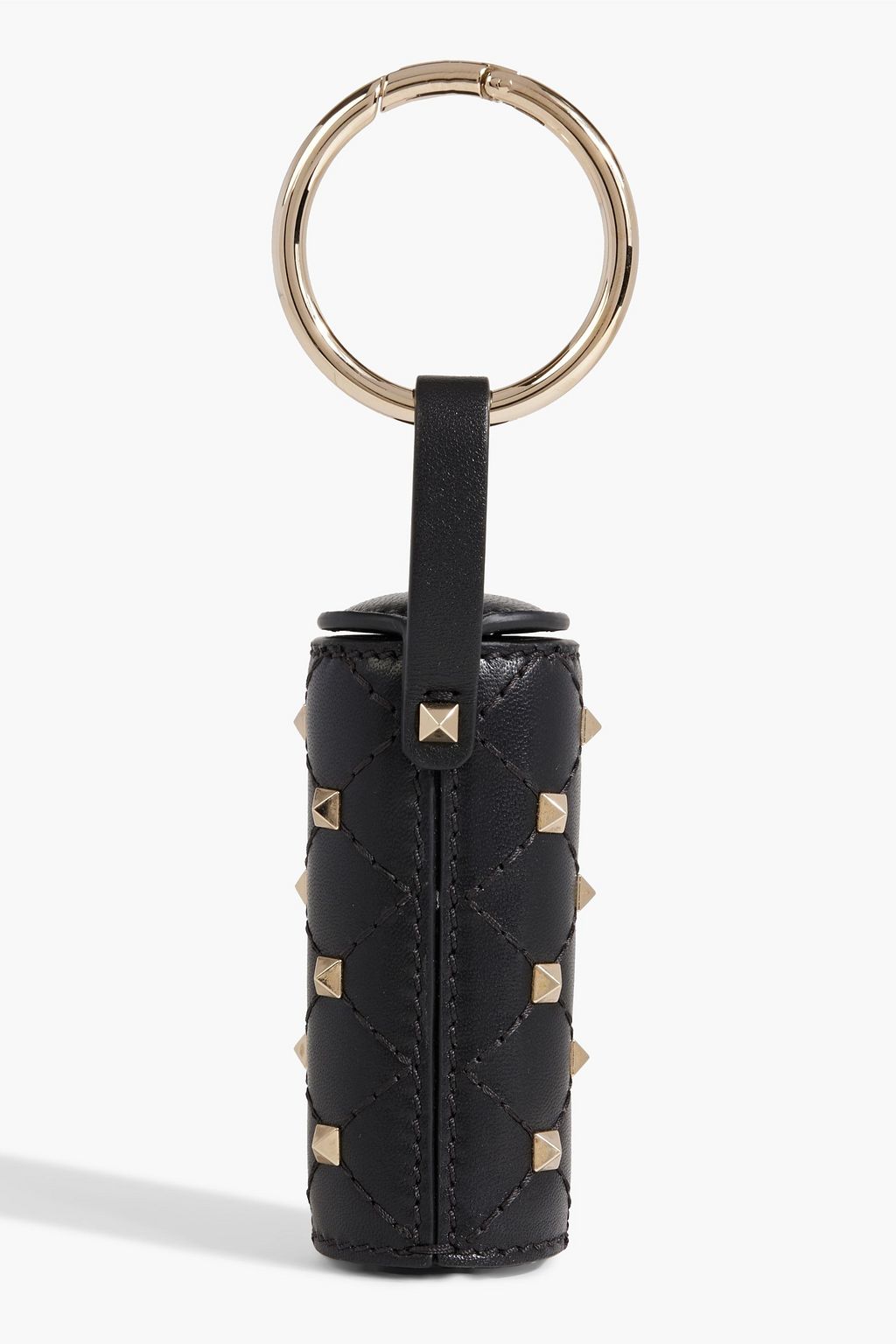 VALENTINO GARAVANI Rockstud quilted leather keychain