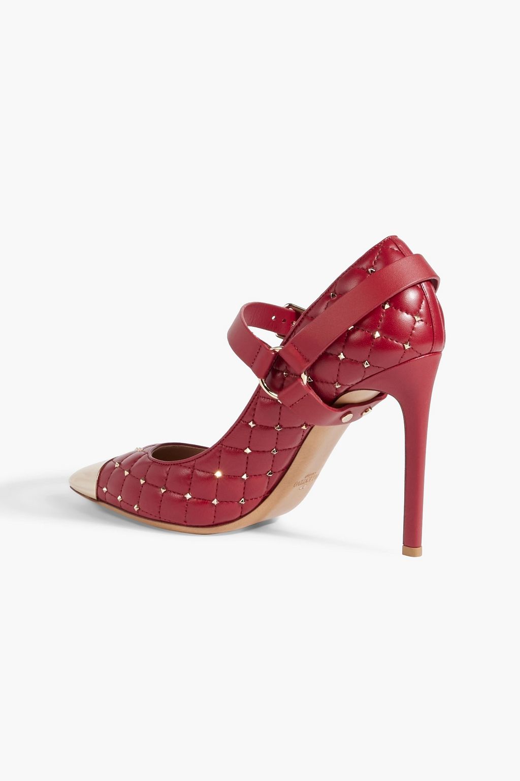 VALENTINO GARAVANI Rockstud Spike quilted leather pumps