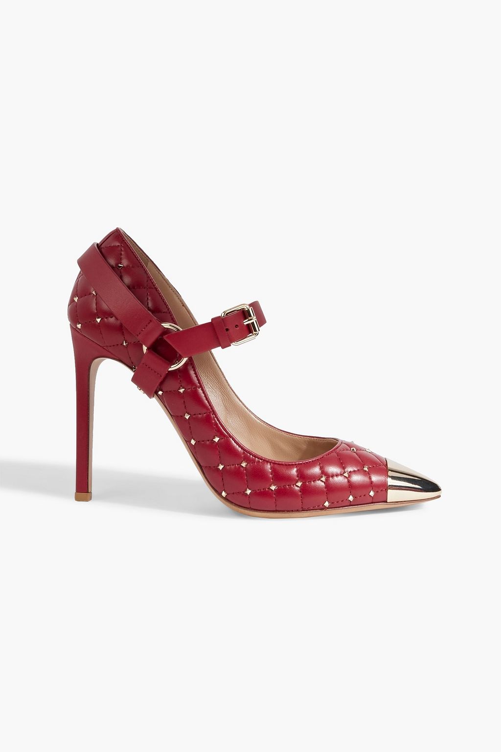 VALENTINO GARAVANI Rockstud Spike quilted leather pumps | Sale up to 70% off THE OUTNET