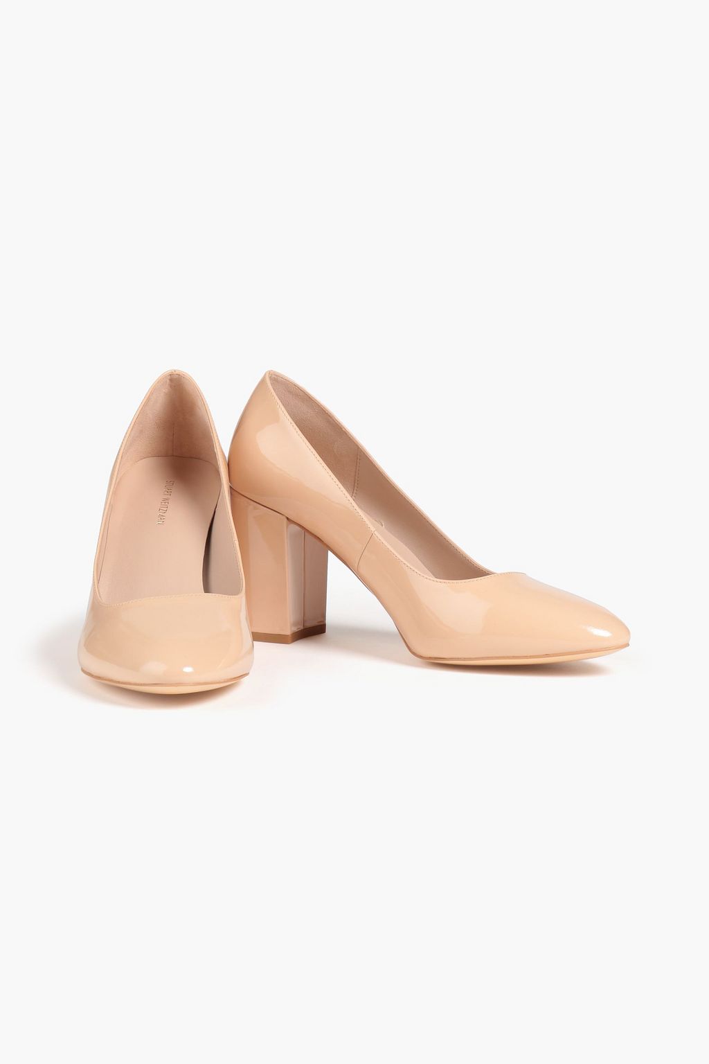 STUART WEITZMAN Ariana 80 patent-leather pumps | Sale up to 70% off ...