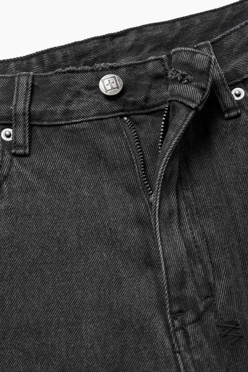 KSUBI Pointer Navana cropped distressed high-rise tapered jeans