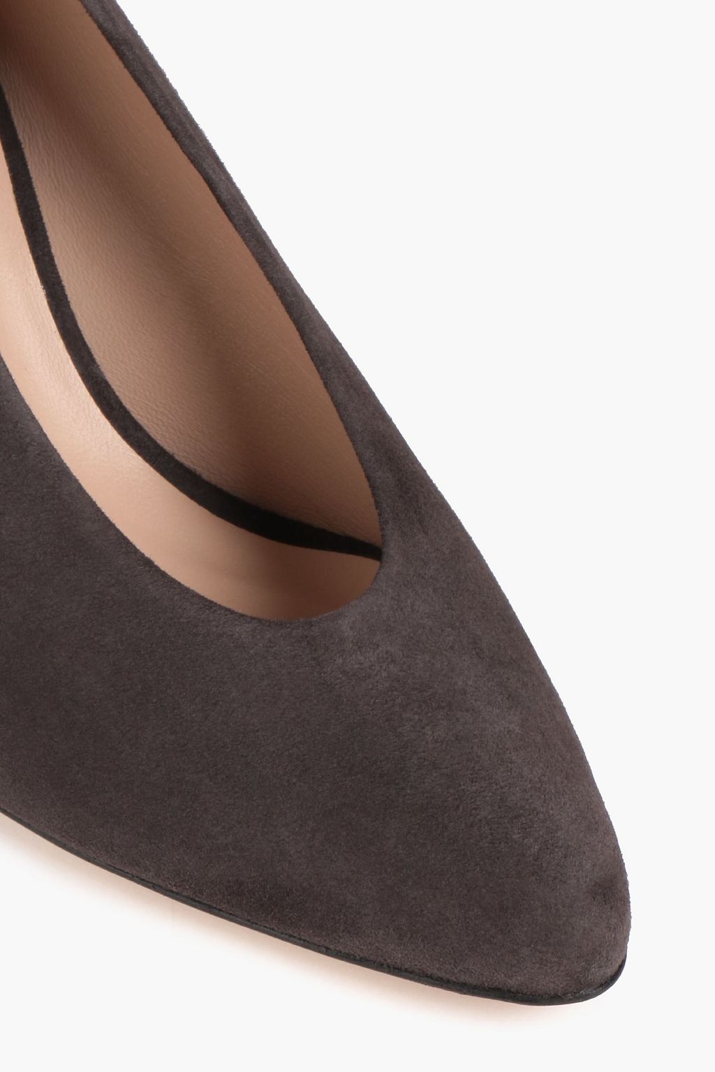 STUART WEITZMAN حذاء بكعب عالٍ «تشوك أب» من الجلد السويدي