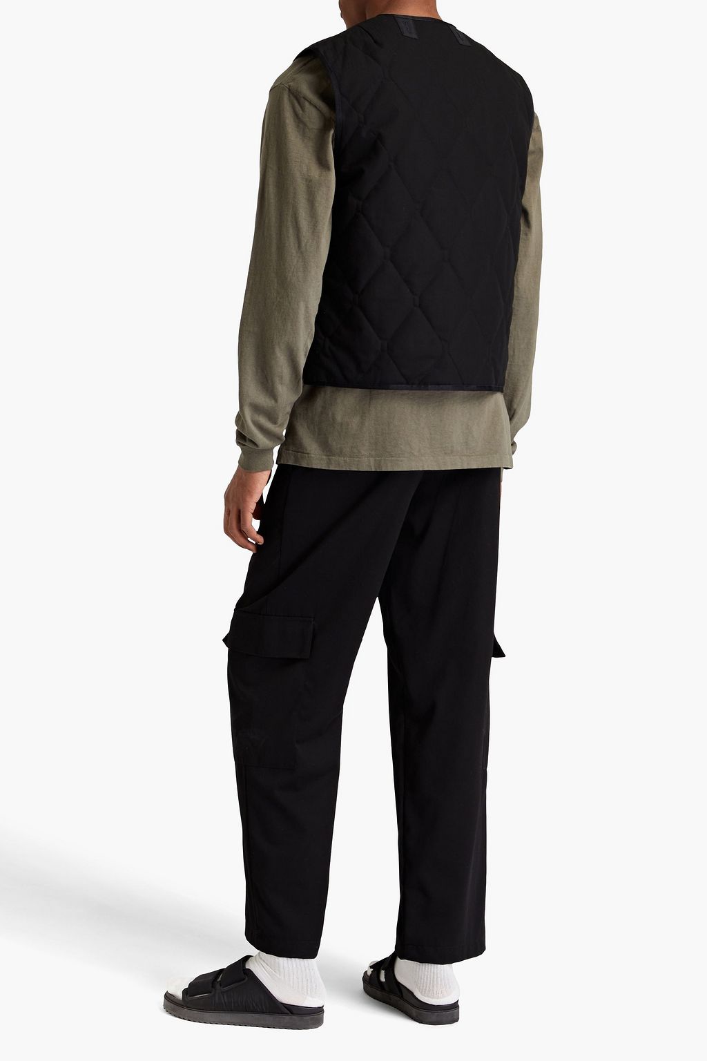 JOHN ELLIOTT Deck paneled quilted cotton-ripstop vest