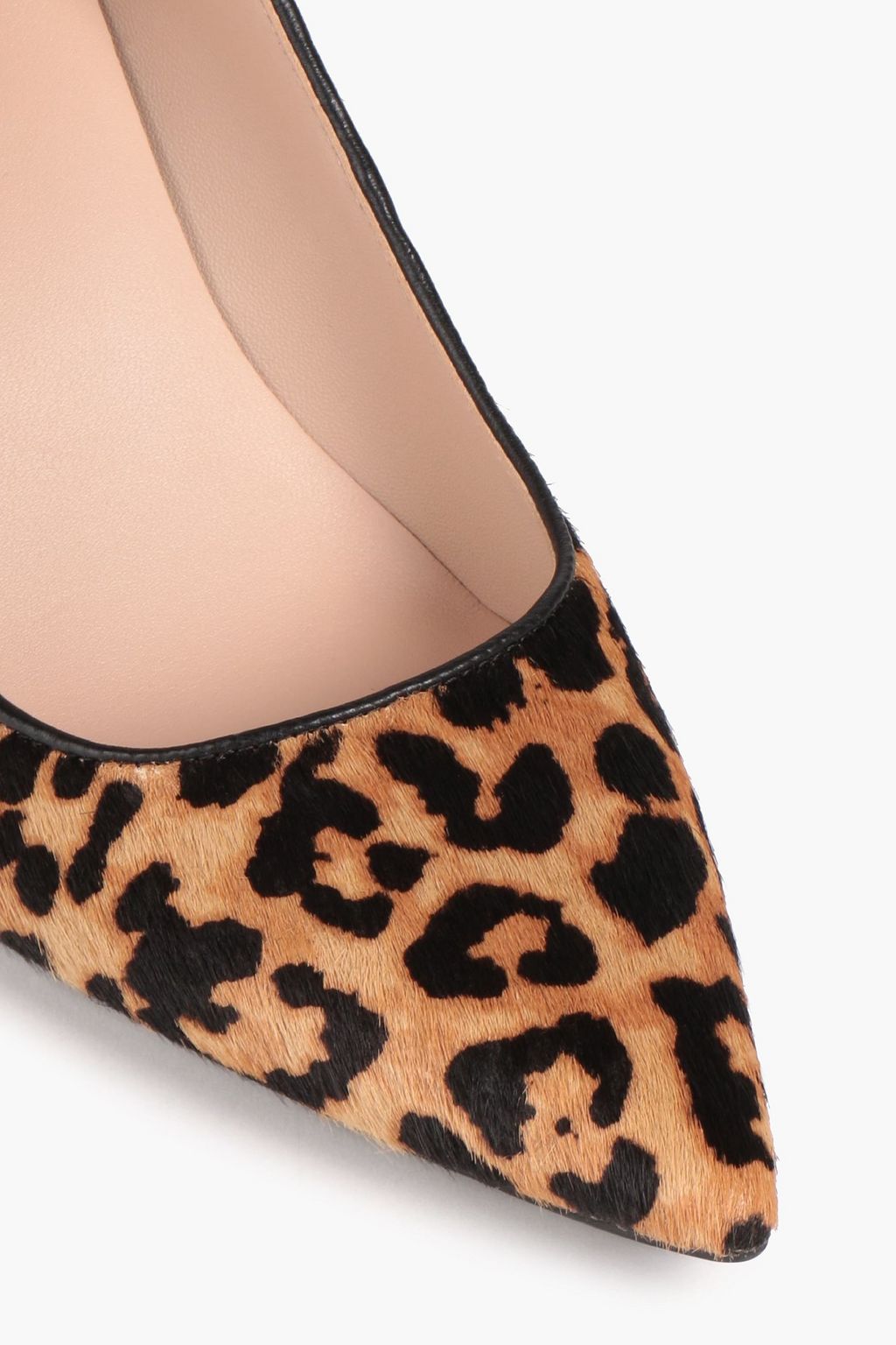 STUART WEITZMAN Dancer 75 leopard-print calf hair pumps