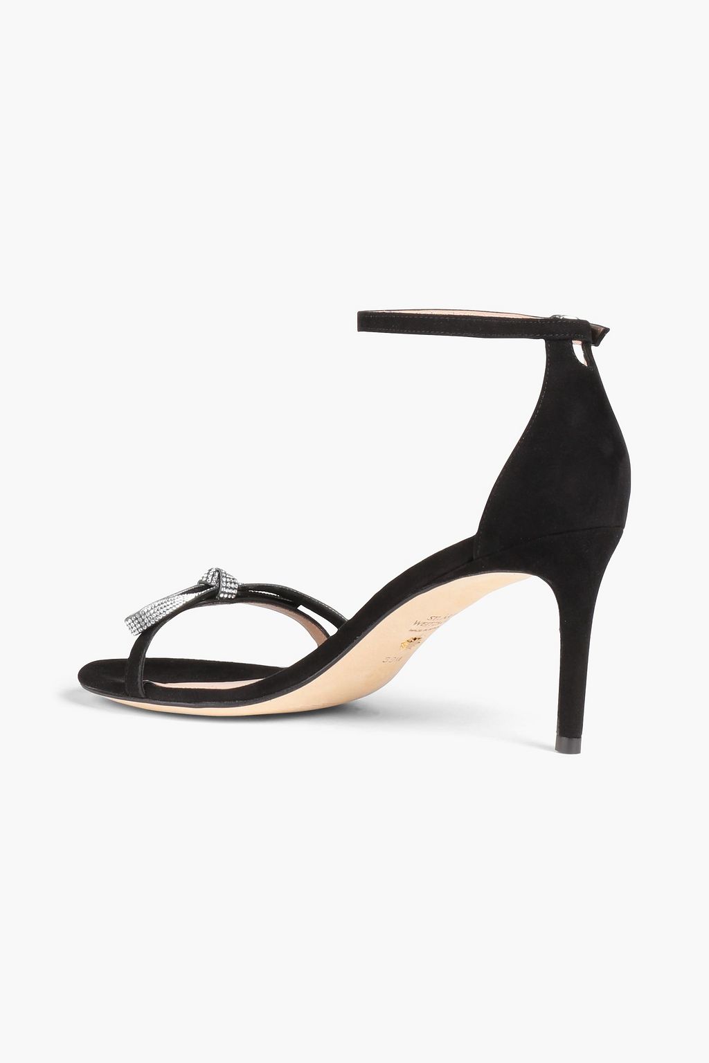 STUART WEITZMAN صندل من الجلد السويدي مزين بزخارف