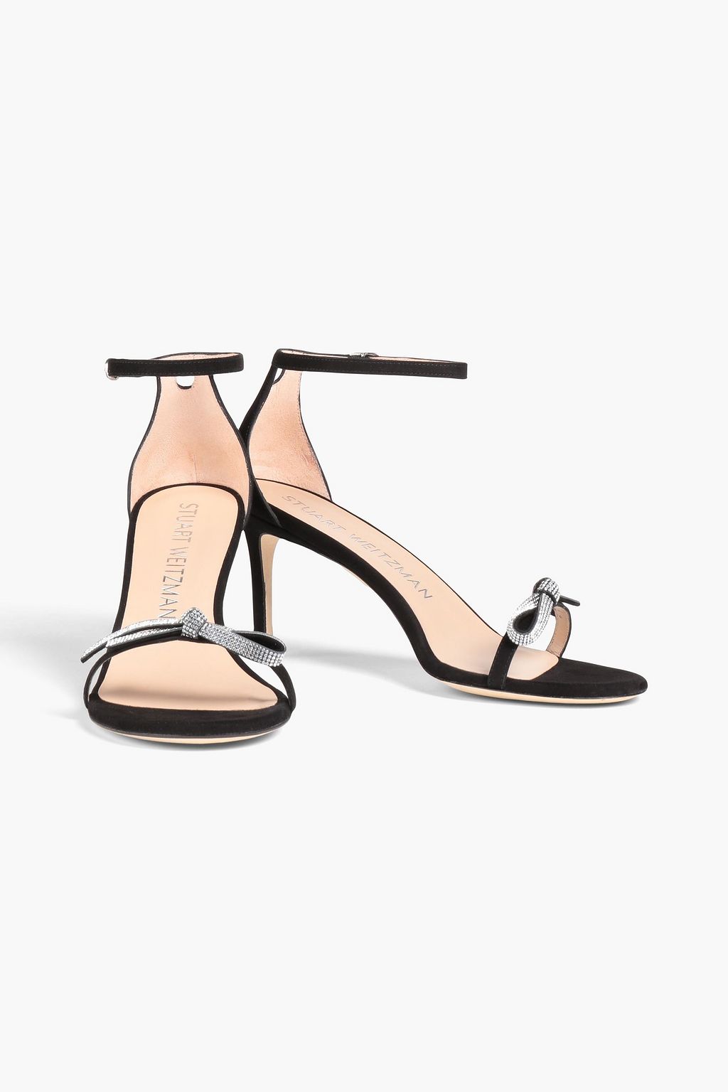 STUART WEITZMAN صندل من الجلد السويدي مزين بزخارف